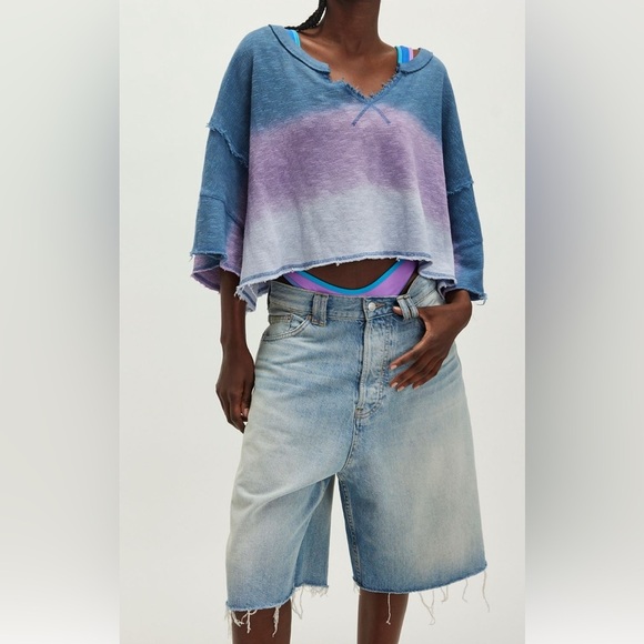 Free People  We The Free After Midnight Washed Tee - Picture 5 of 7